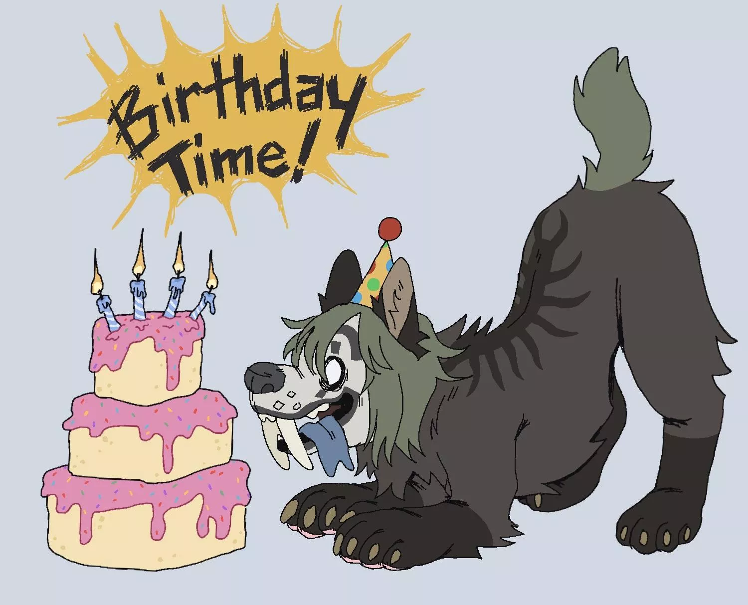 it’s my birthday ! O-o (art by me, grim.minister)