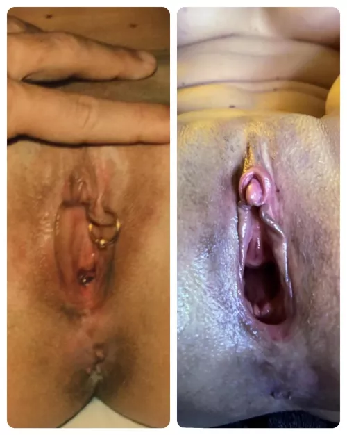 Larger clit, then and now