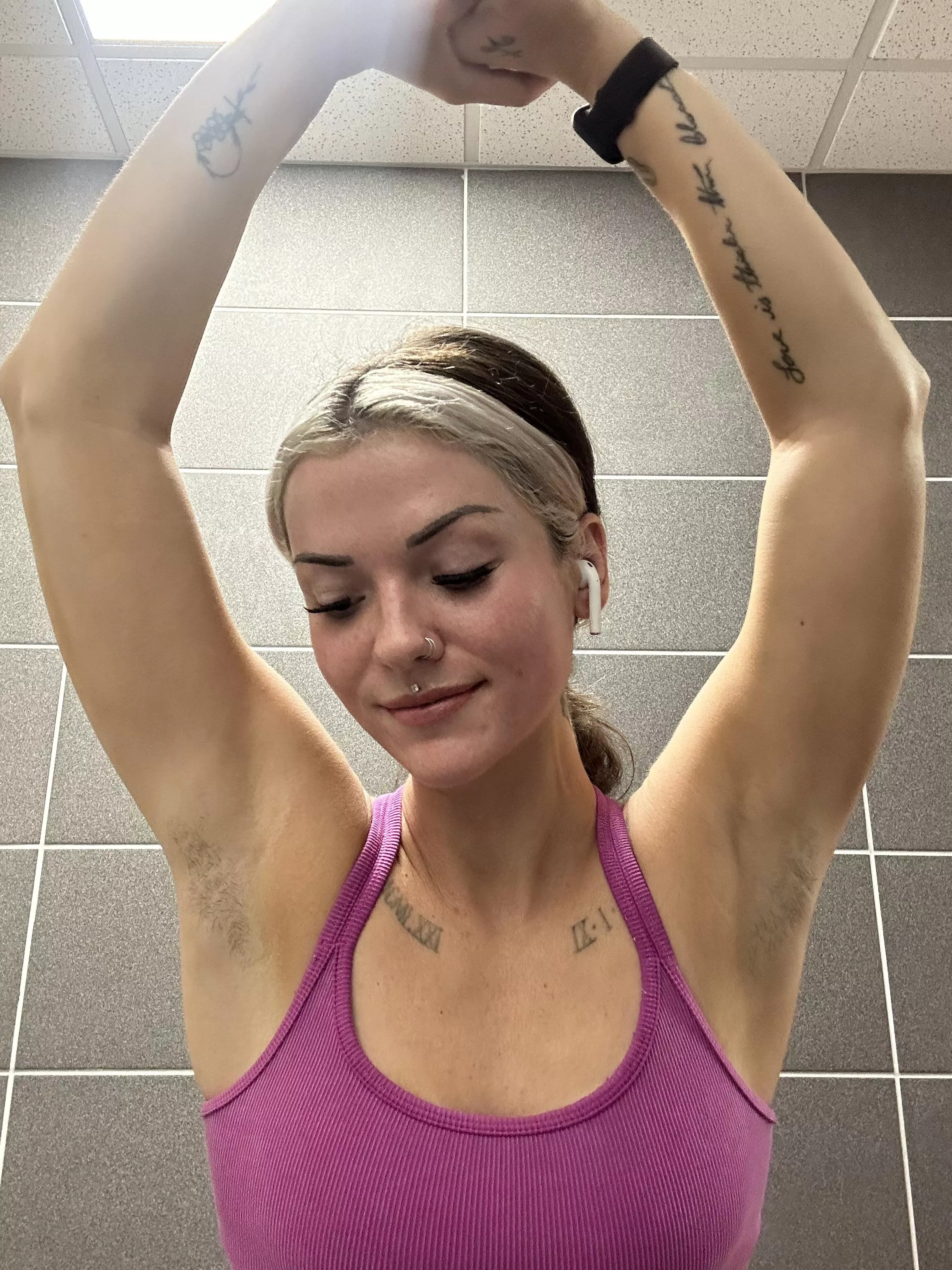 Pink sports bra today