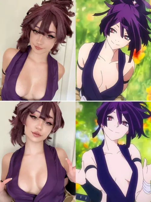 Side By Side ✨ Do you like my Yuzuriha Cosplay?