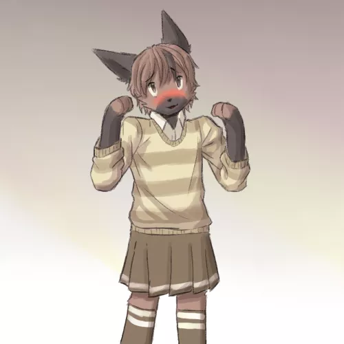 This is my fursona: Luteus :3 (art by me) (also, you people are so nice around here, thank you)