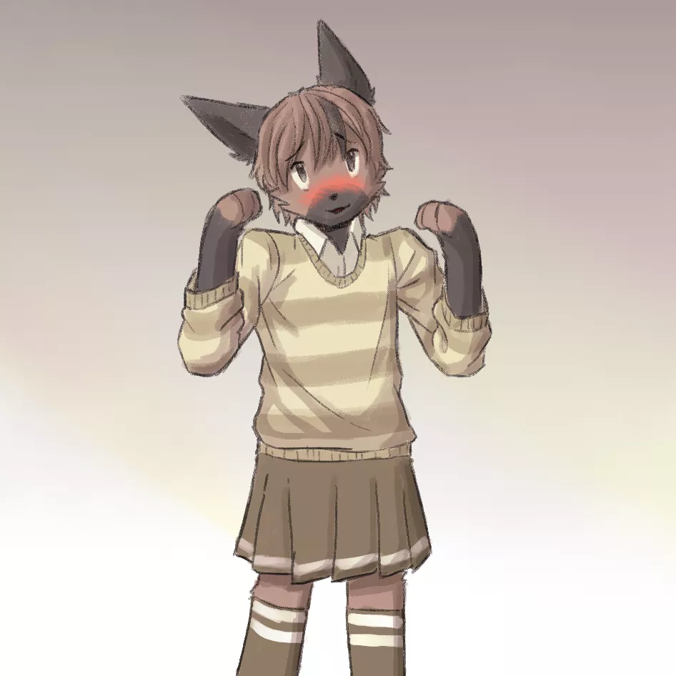 This is my fursona: Luteus :3 (art by me) (also, you people are so nice around here, thank you)