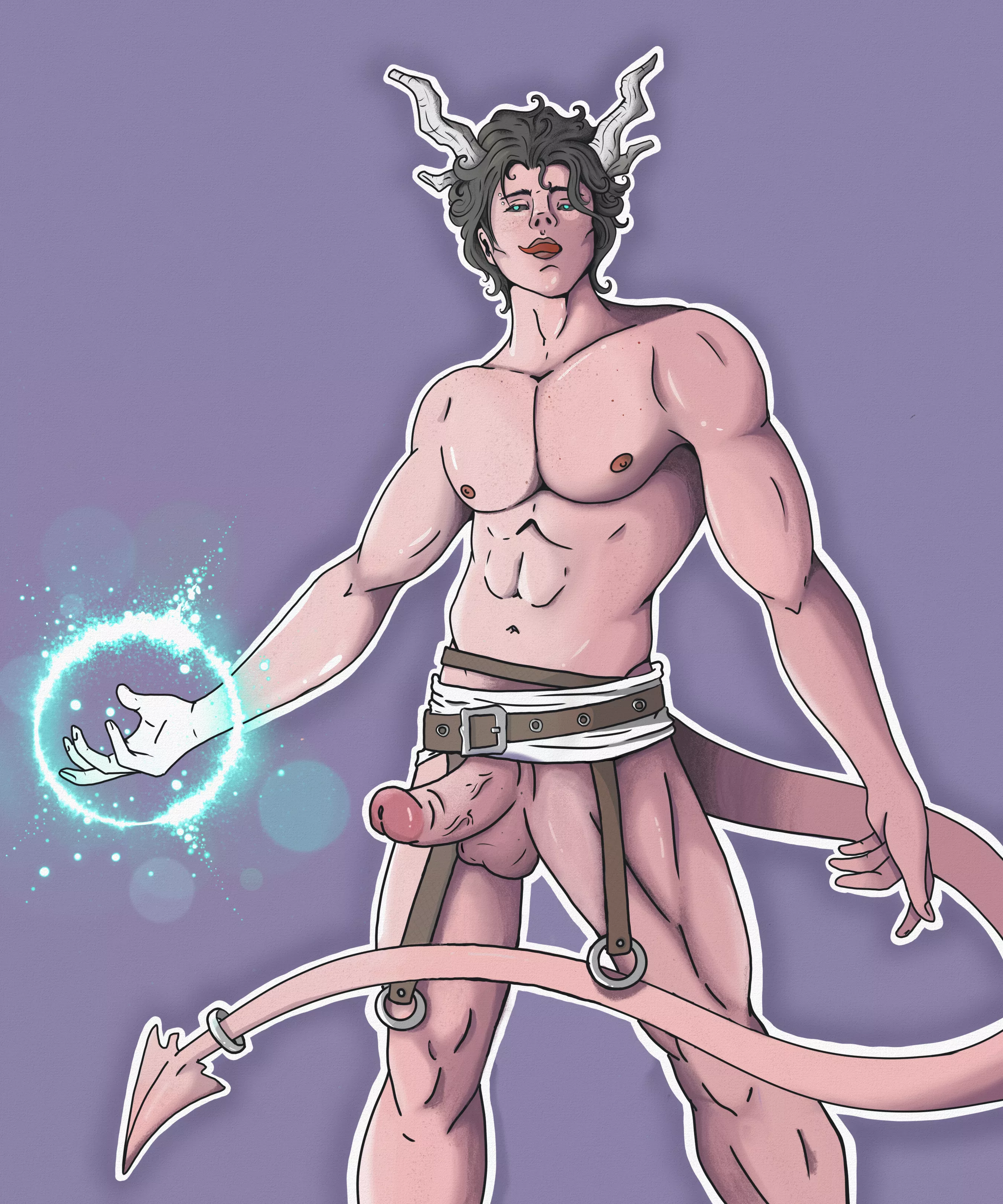 Tiefling Cleric (by Eldriwitch)