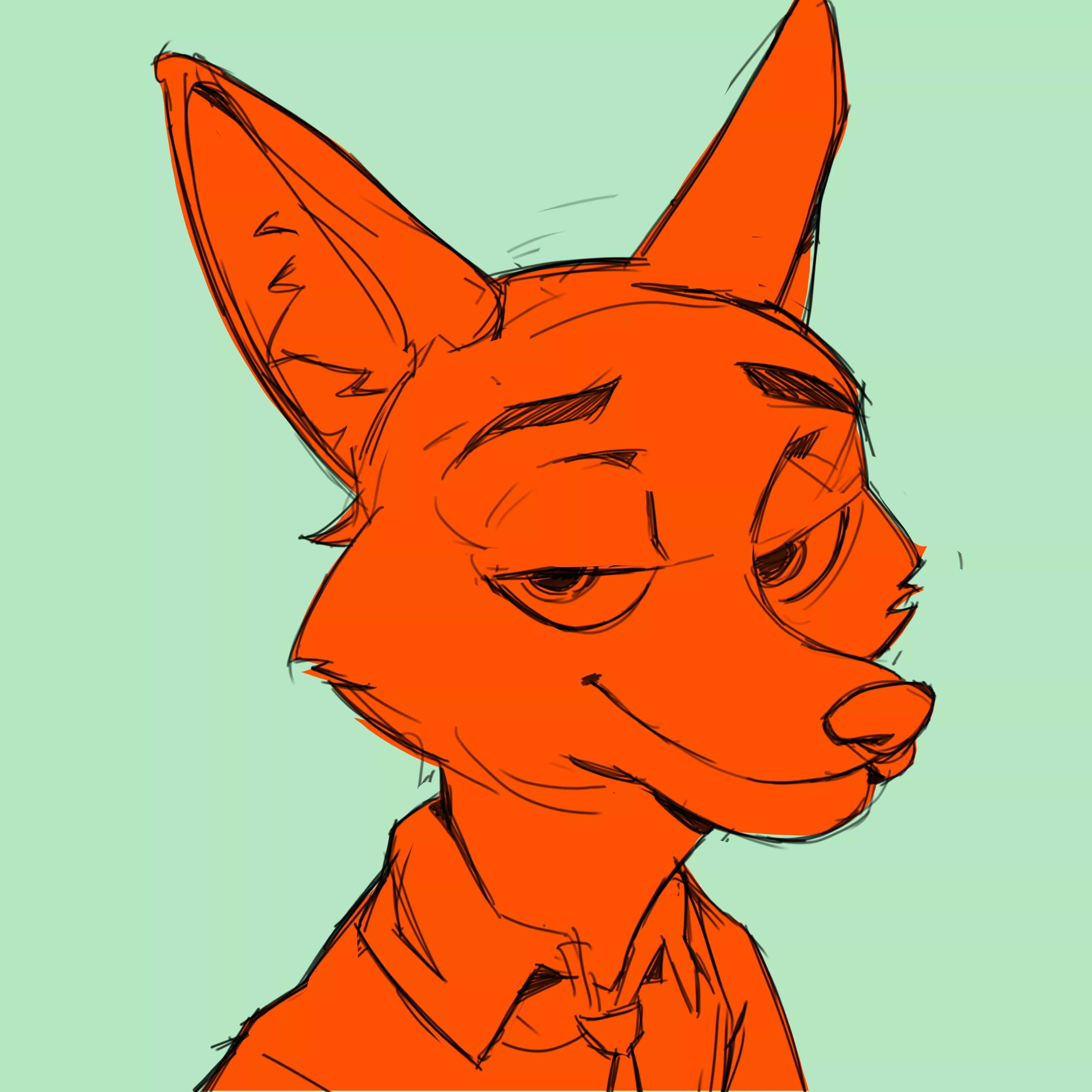 Which character in zootopia is your favorite? (Sketch by me)