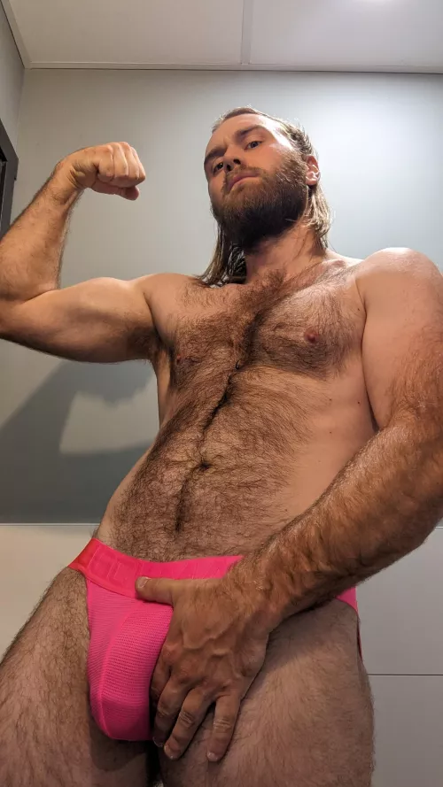 Bit sweaty after climbing, I hope you don't mind