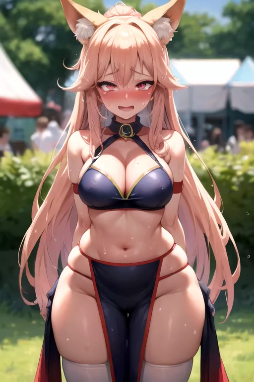 Fox girl at a festival