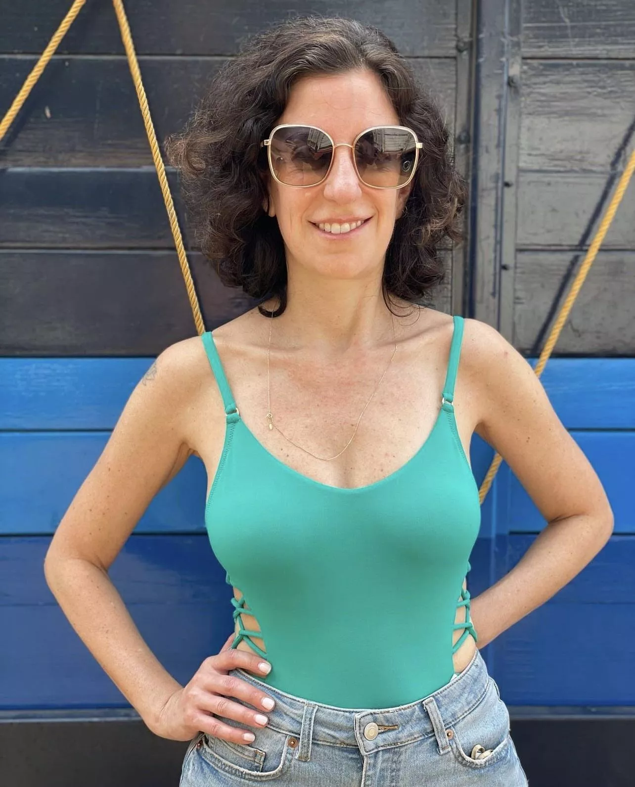 Hiding them in a one-piece