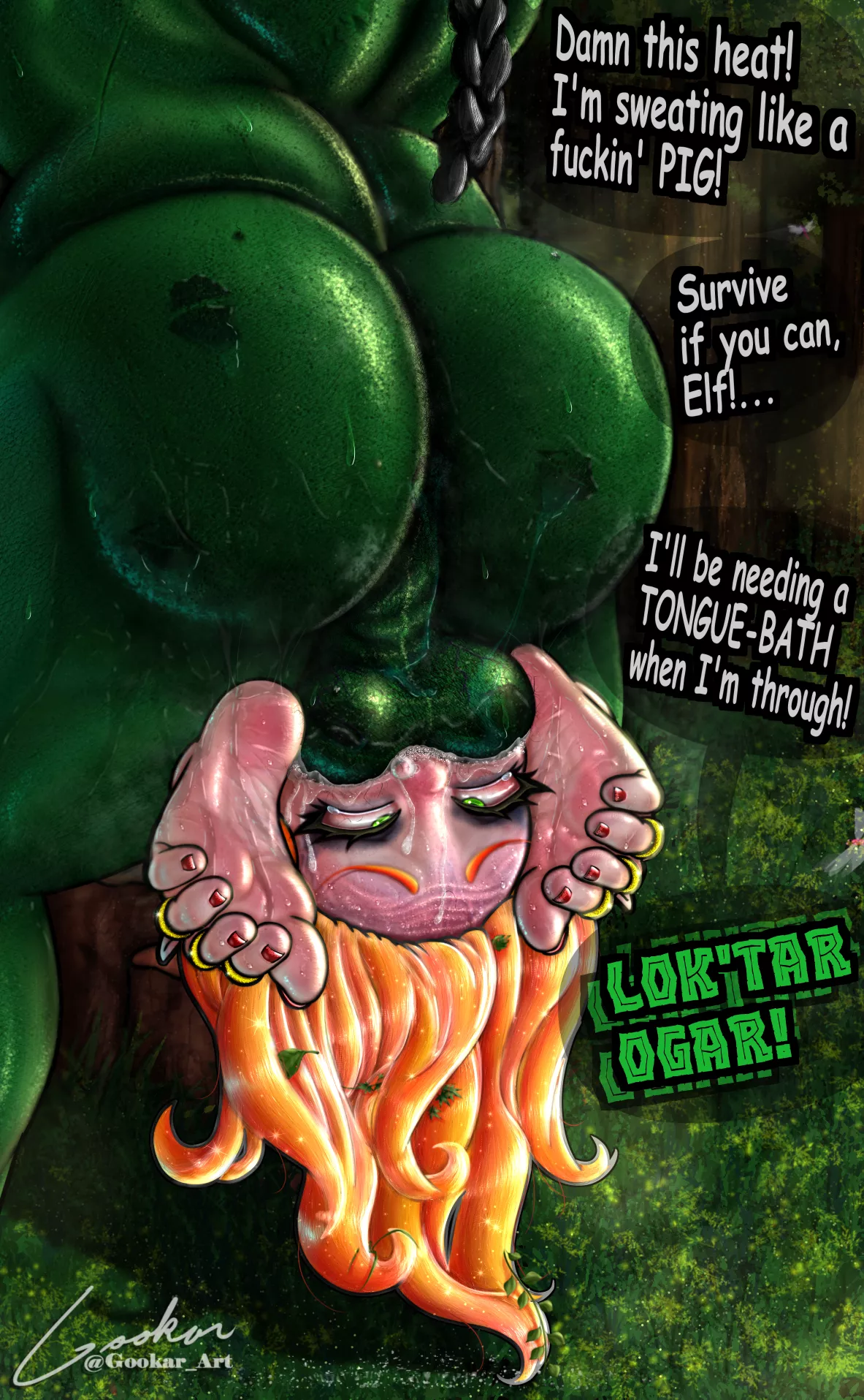 Orc Pile-Driving Blood Elf (Gookar)