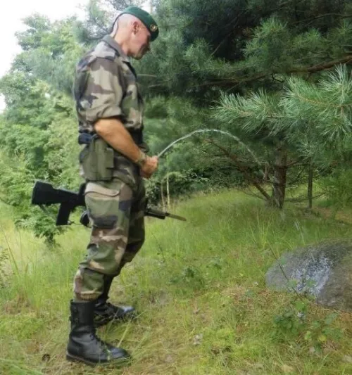 Soldier piss