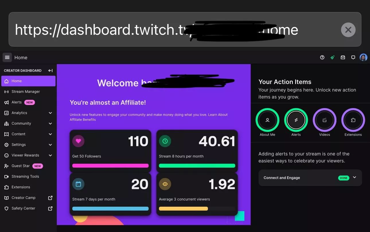 twitch affiliate situation