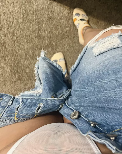 White see through panties😈