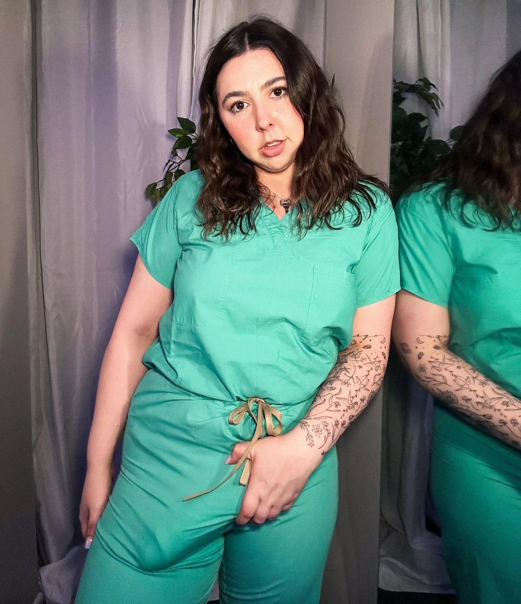 Your nurse has unconventional methods to release your tension...