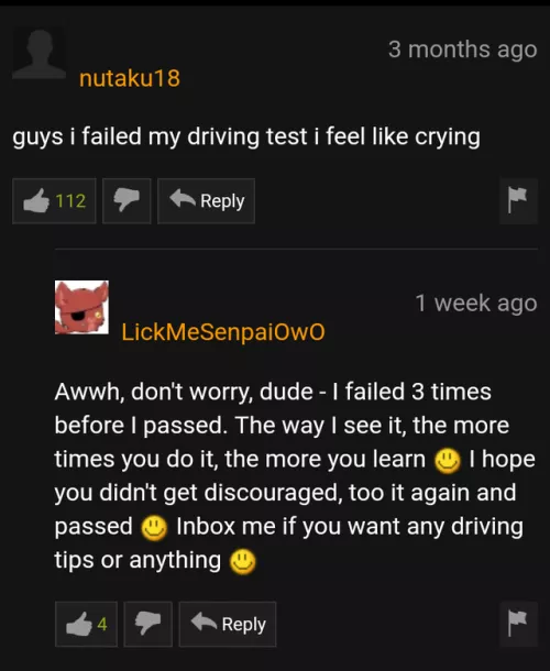 Driving test on the hub