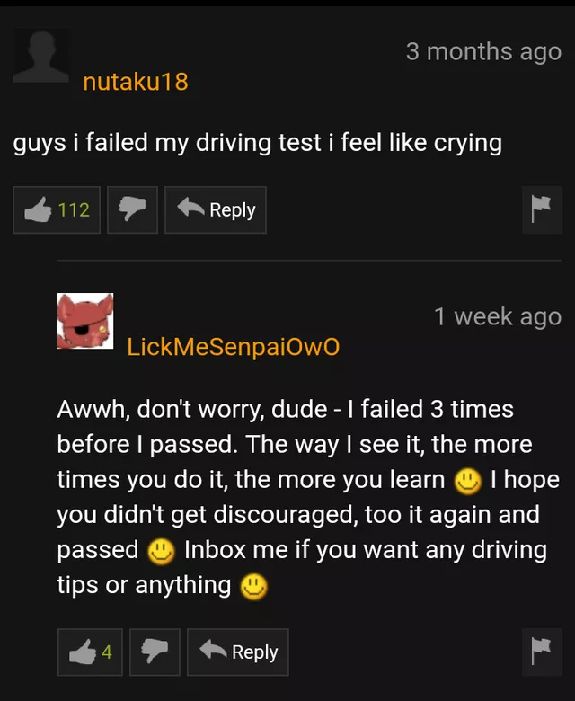 Driving test on the hub