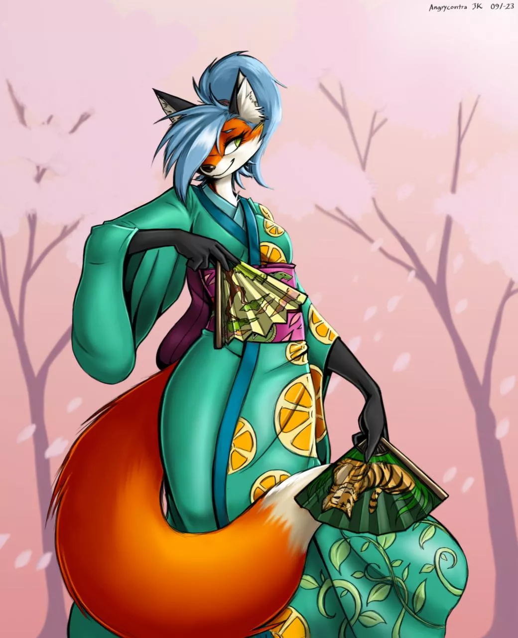 Geisha Fox (art by me)
