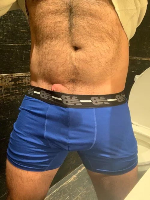 piss dribbles on my briefs-pulled them up too quickly