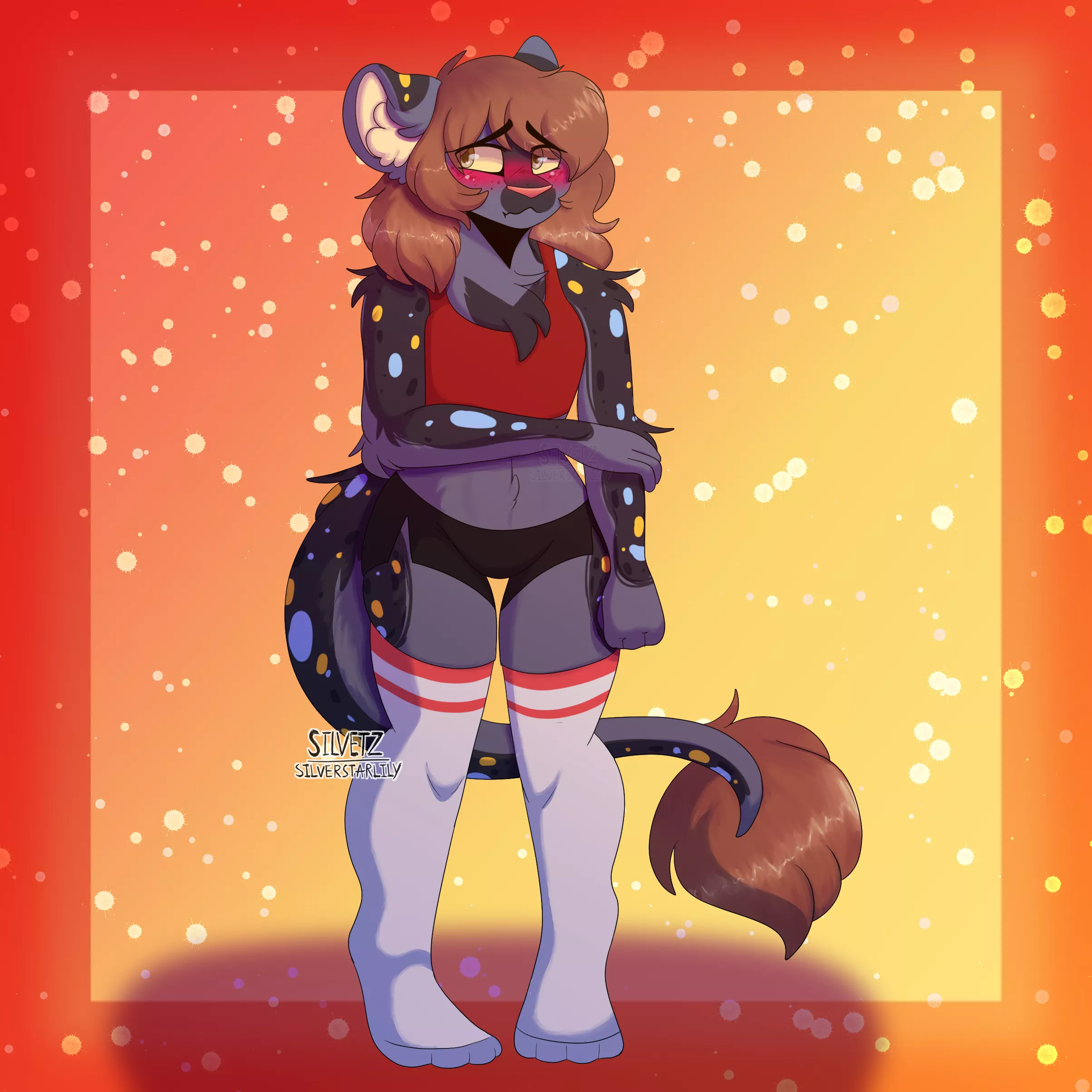 They are scared to go to bed alone... [Art by me, @silver.starlily on Instagram]