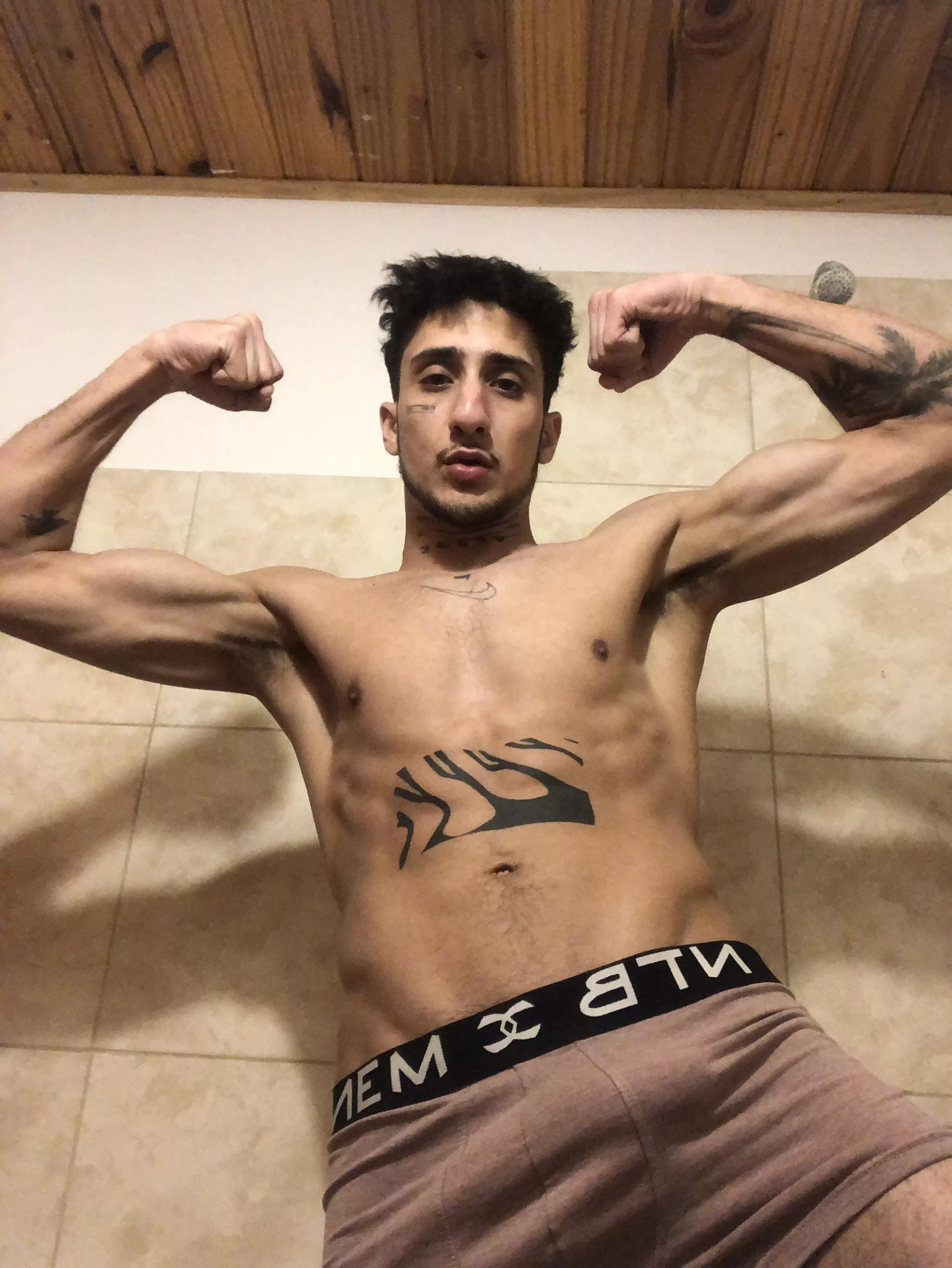 coming out of a shower