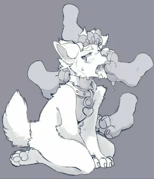 He knows his place...