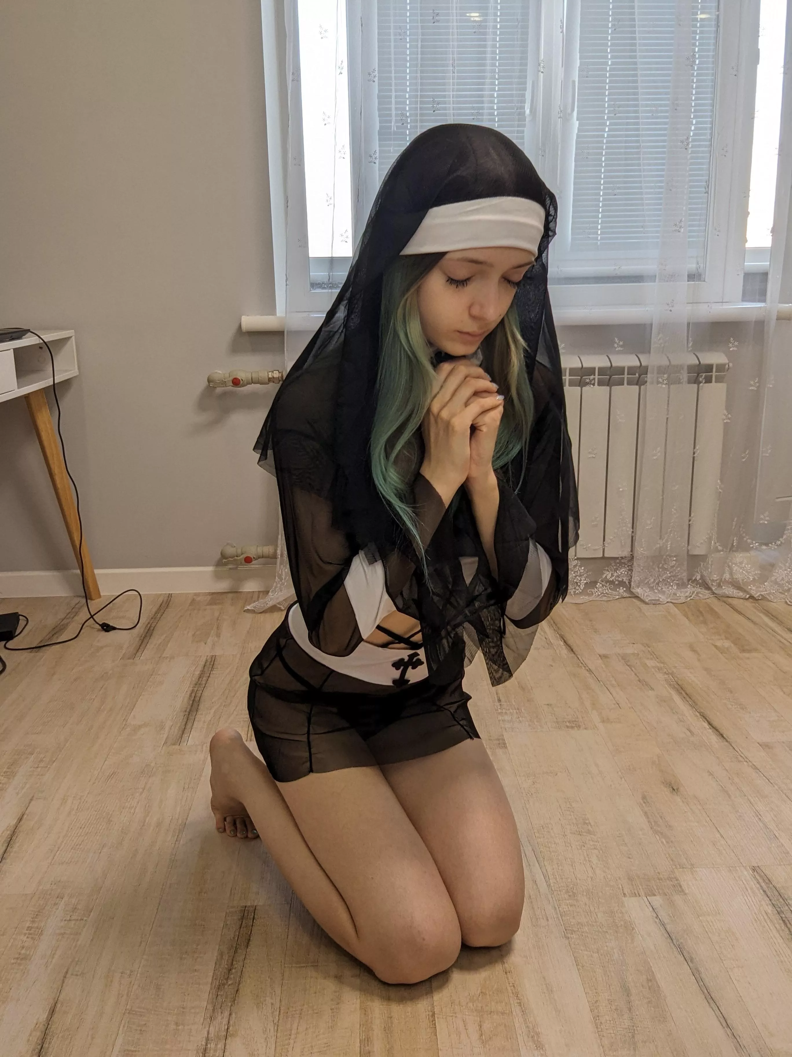 I pray until my knees turn red