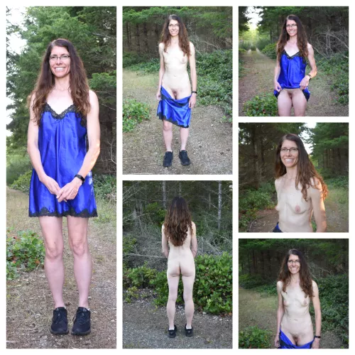 I think my wife looks cute in blue and also out blue.