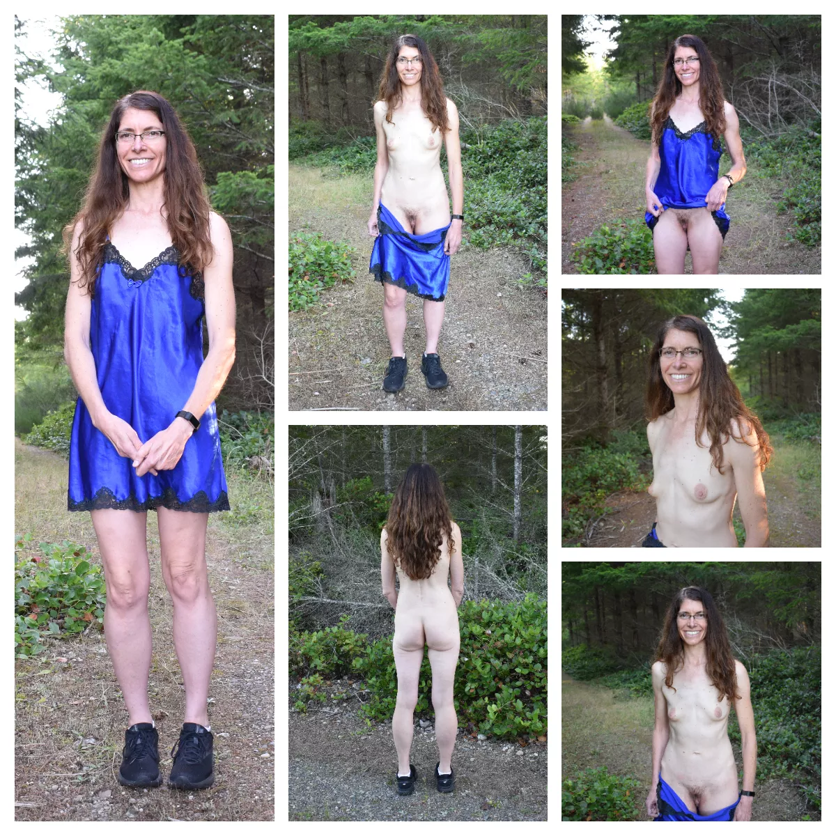 I think my wife looks cute in blue and also out blue.