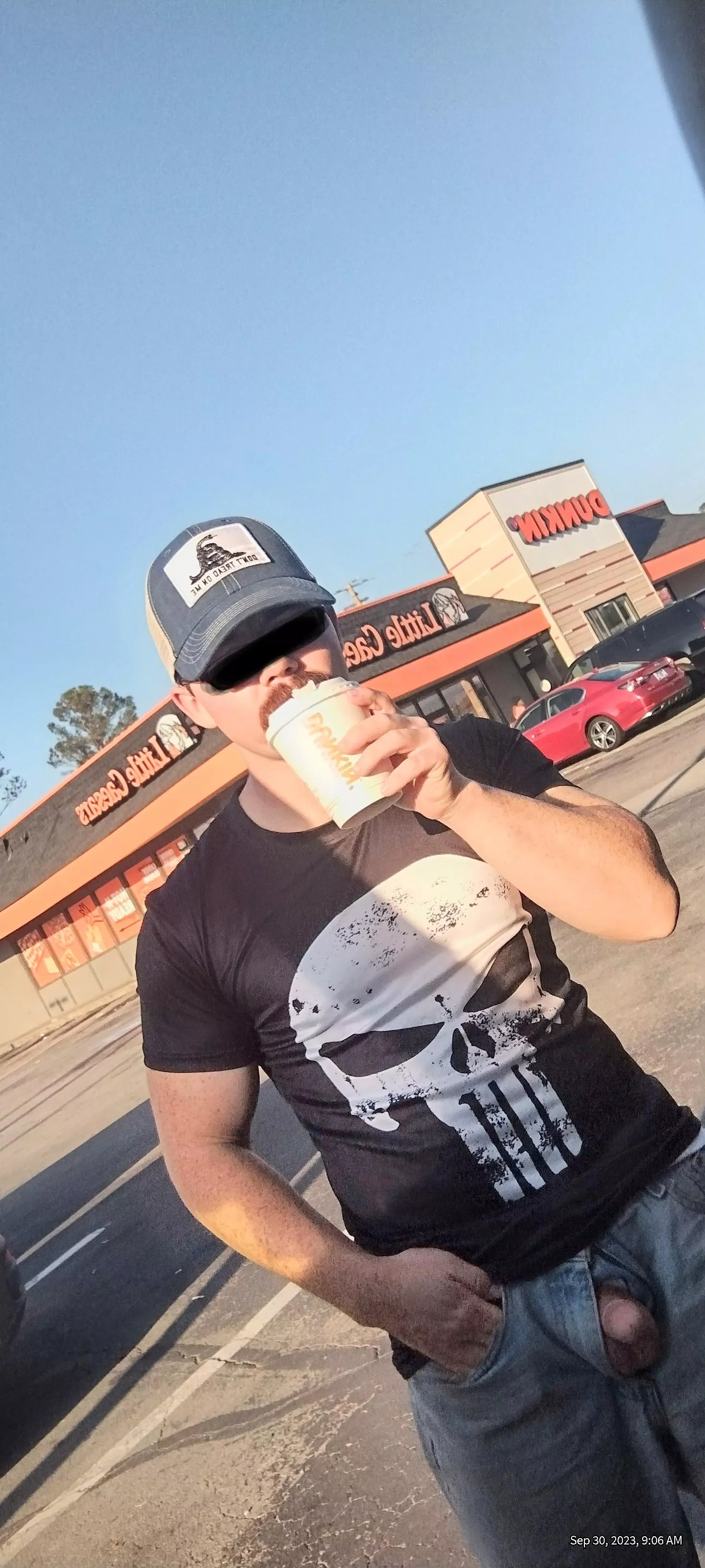 Is this your coffee? Well, if you want it you're going to have to work for it.