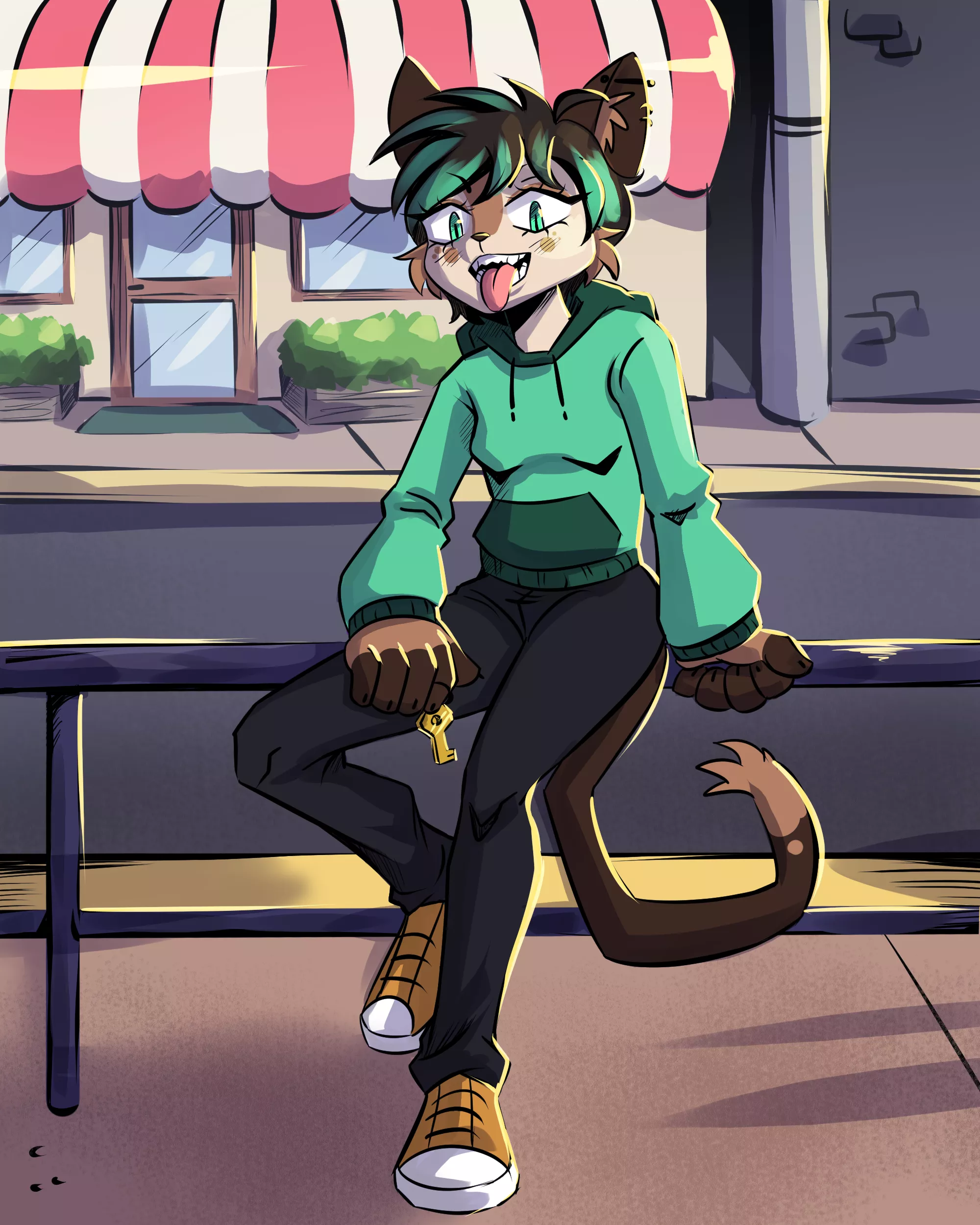 It's finally Friday! time for some fresh air :3 (art by me ) 💜