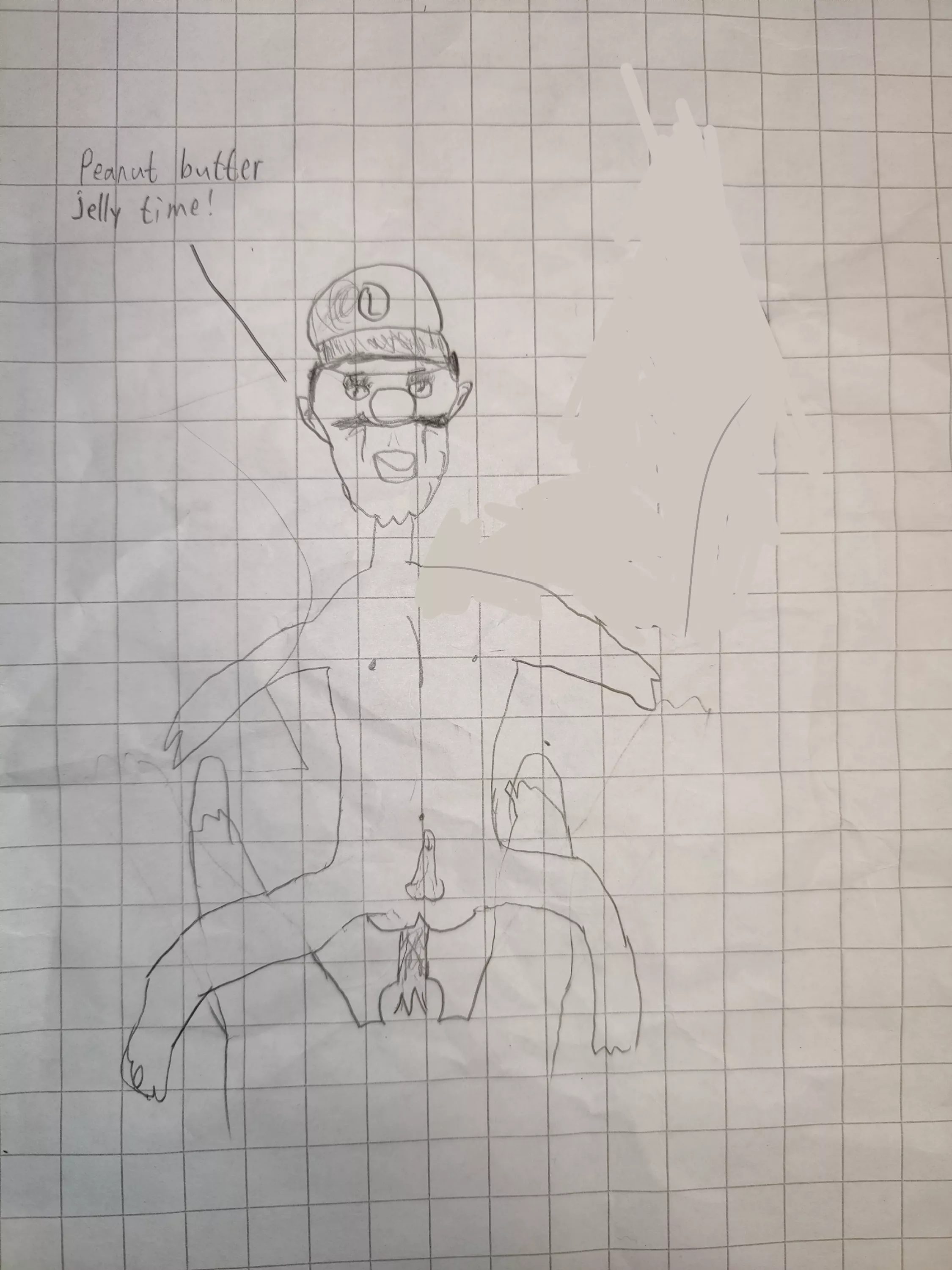 Luigi riding Mario (BeanGuy) [Super Mario Bros]