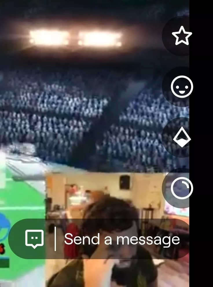 On android twitch mobile. How do I get rid of this stuff on the bottom right of the screen.