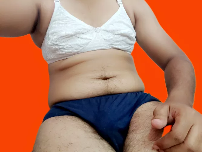 Plz leave some dirty comments. Firt time wearing bra .Forced to upload this pic and caption by my master