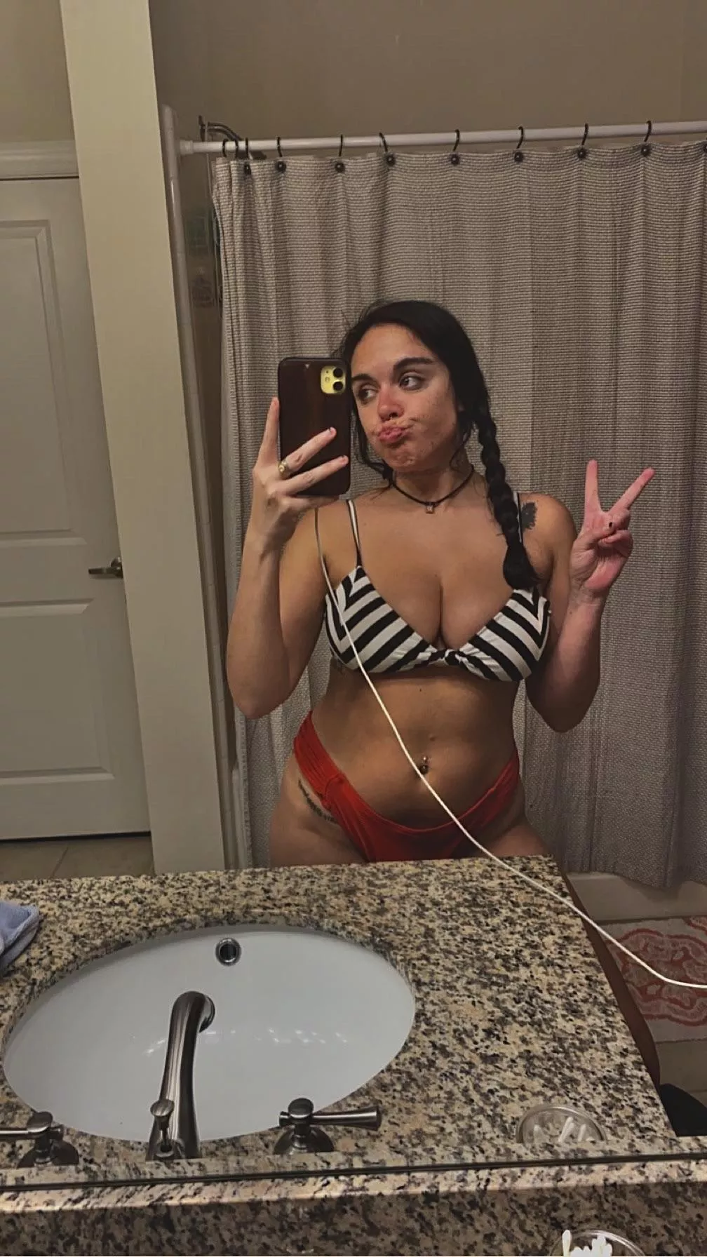 Pull on my braids like handlebars :)