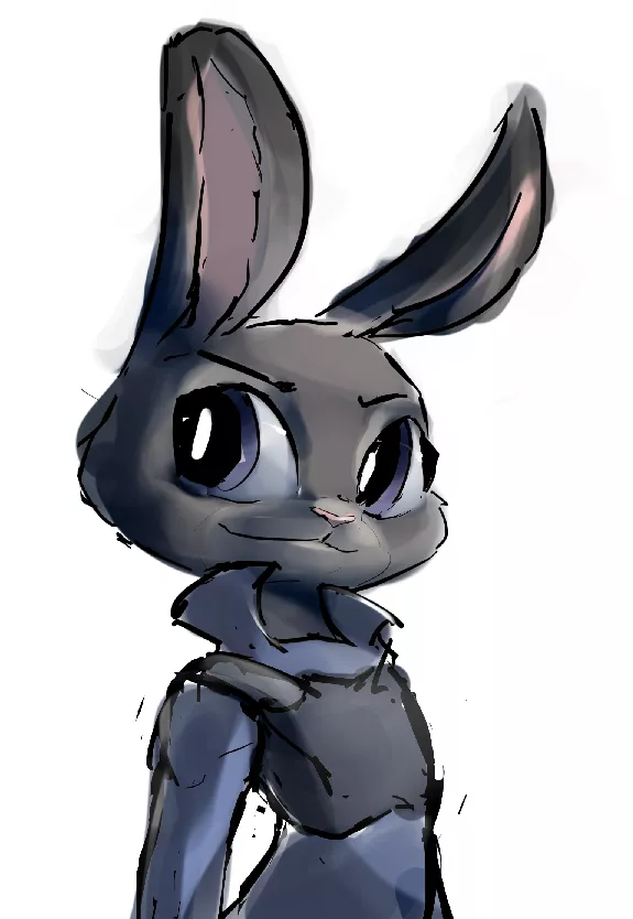 random bunny fanart