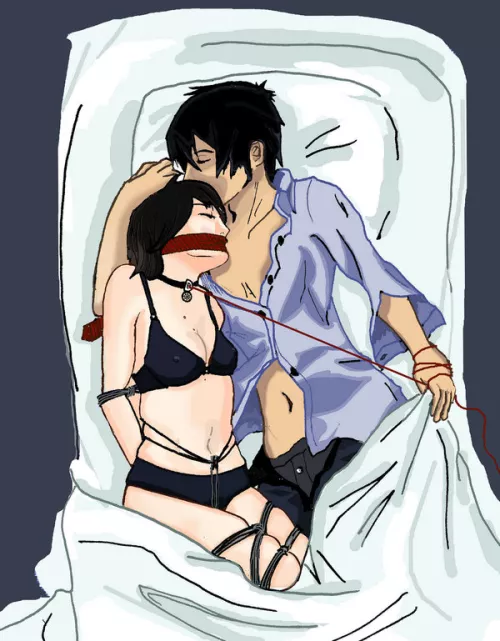 Tied up for the night and held close. If you find the one, don't let her go