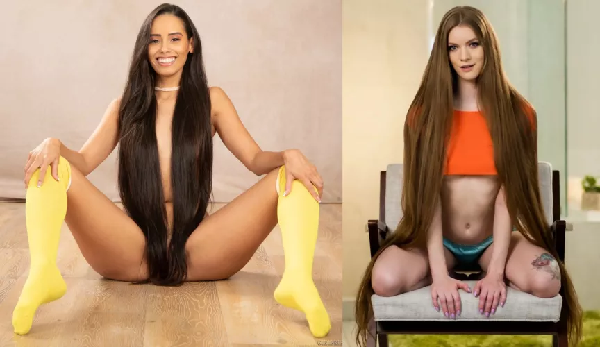 Two Long haired girls