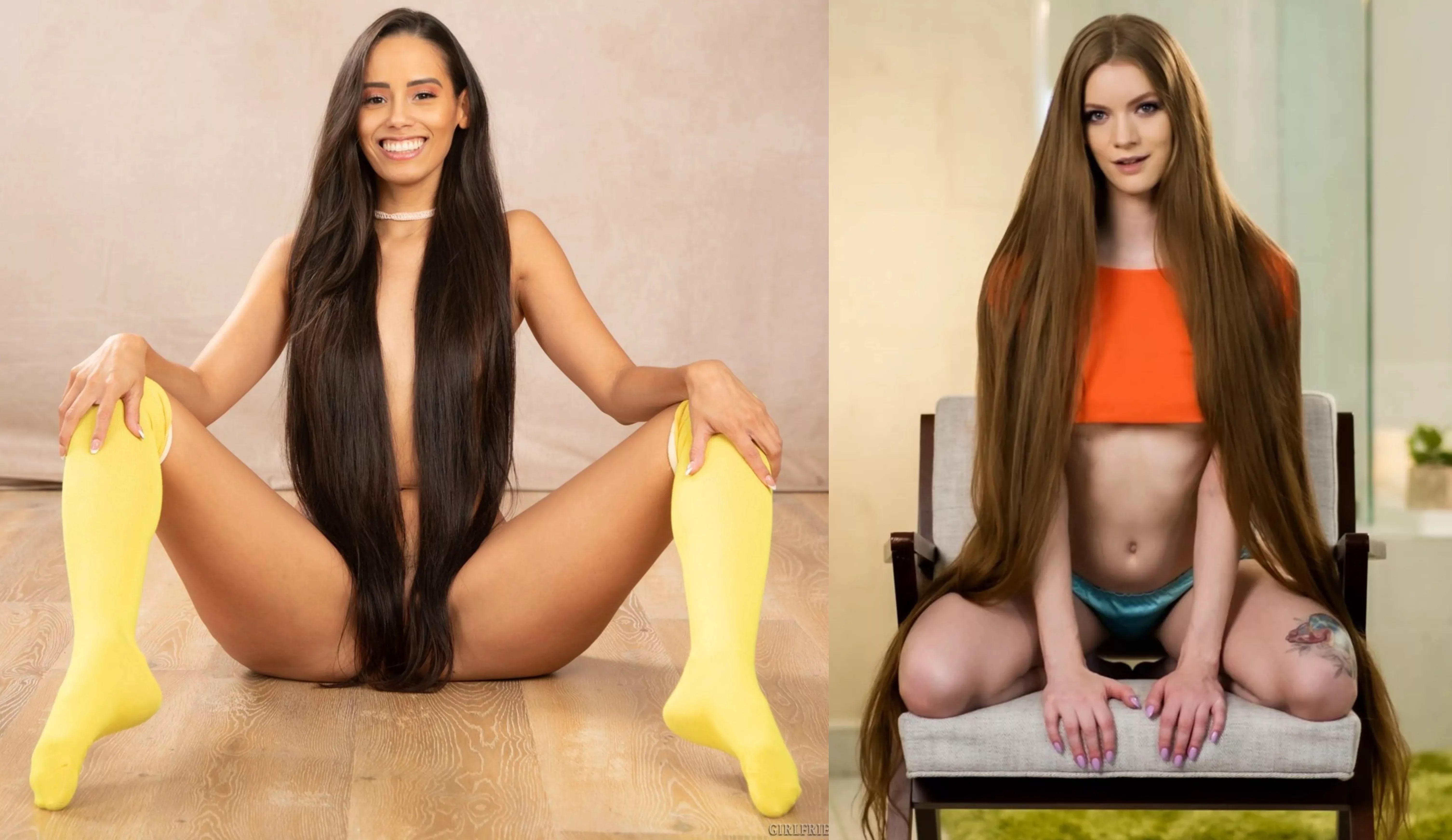 Two Long haired girls