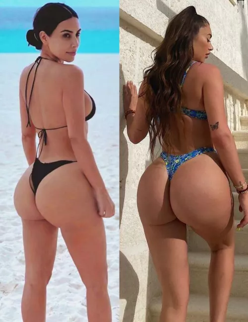 Bigger ass: Kim or Stassie