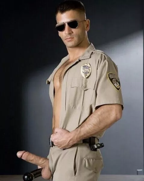 Bursting out of his uniform