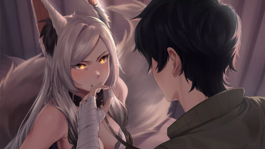 Fox Librarian Cruella can bite very painfully [WANDERER: Broken Bed]