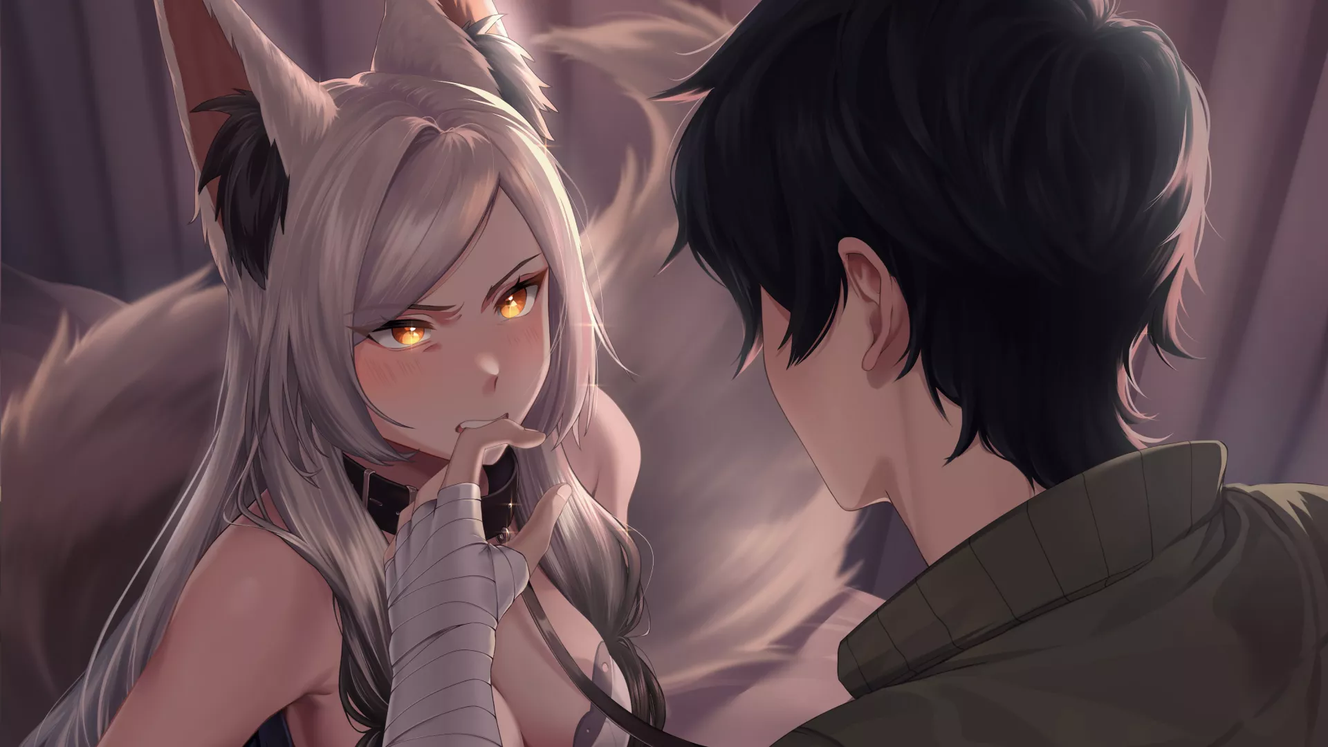 Fox Librarian Cruella can bite very painfully [WANDERER: Broken Bed]