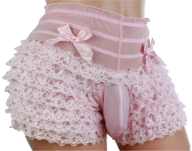 Frilly pink bulge