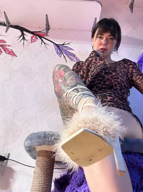 I know it's hard to stop staring elsewhere, but do you like my heels?