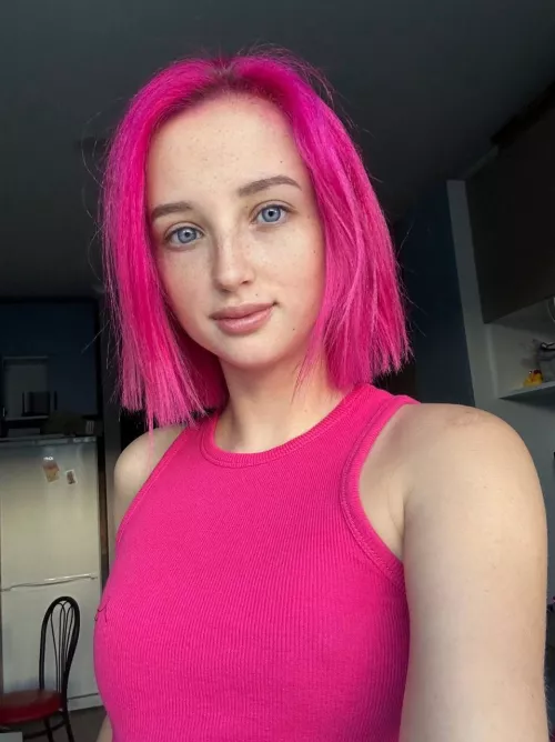 Is my pink hair too bright?