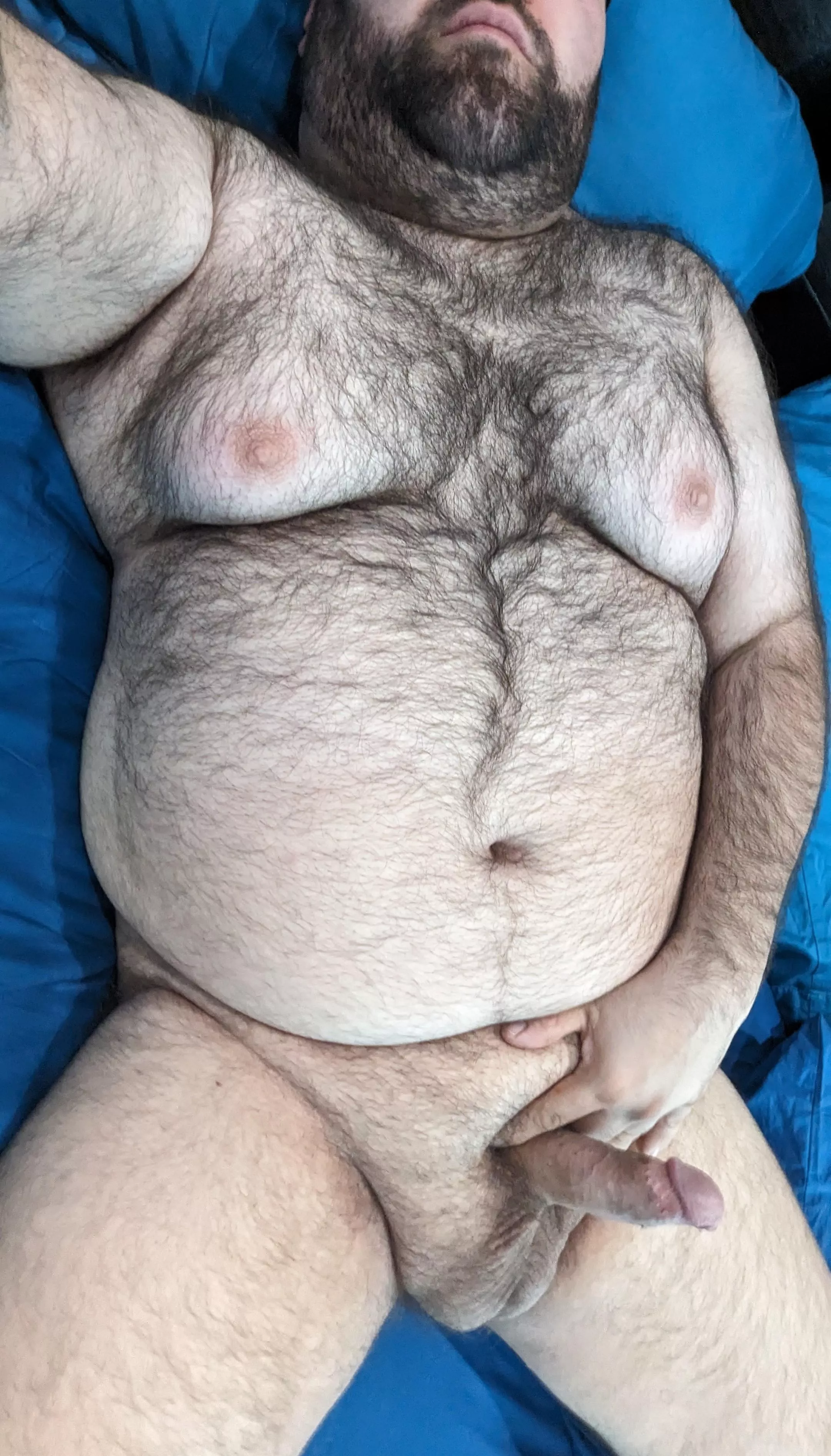 Just waking up, let's have some fun before I wash the sheets.