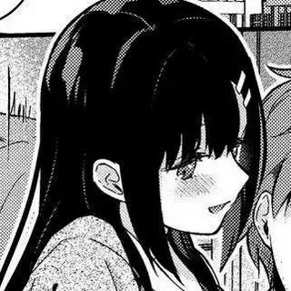 LF mono source; hair ornament, long black hair, bangs, blushing, 1boy, 1girl, cropped, face focus, jacket LF mono source; hair ornament, long black hair, bangs, blushing, 1boy, 1girl, cropped, face focus, jacket