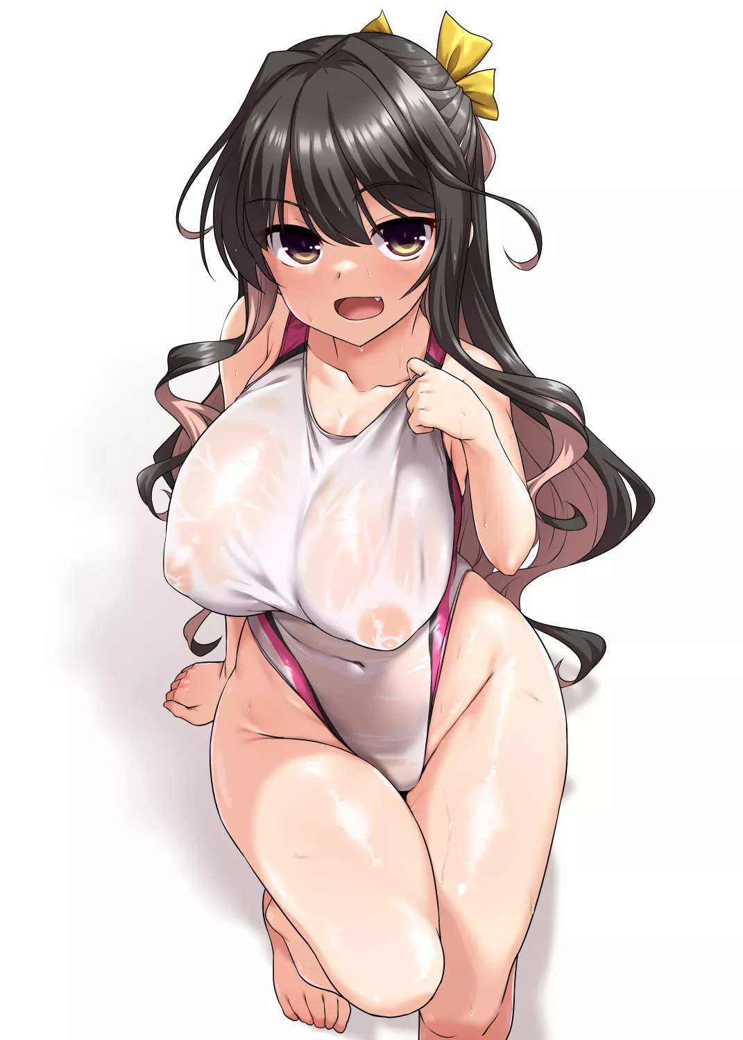 Naganami in a Transparent Competition Swimsuit (Yoshi-tama) [KanColle]