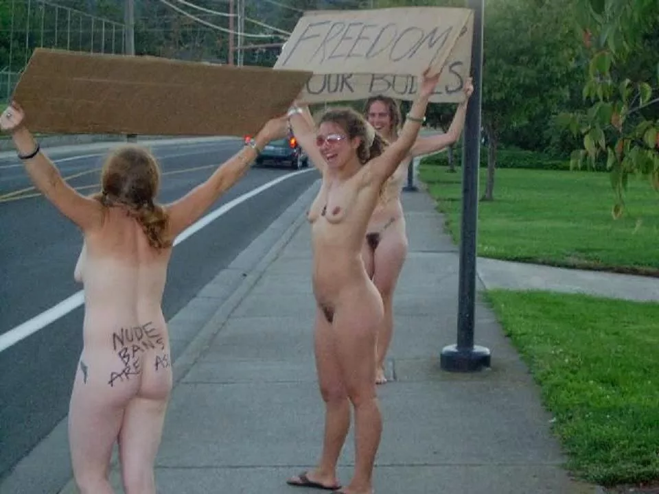 Nude Protesters
