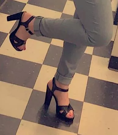 Shoes that I wore to college lunch