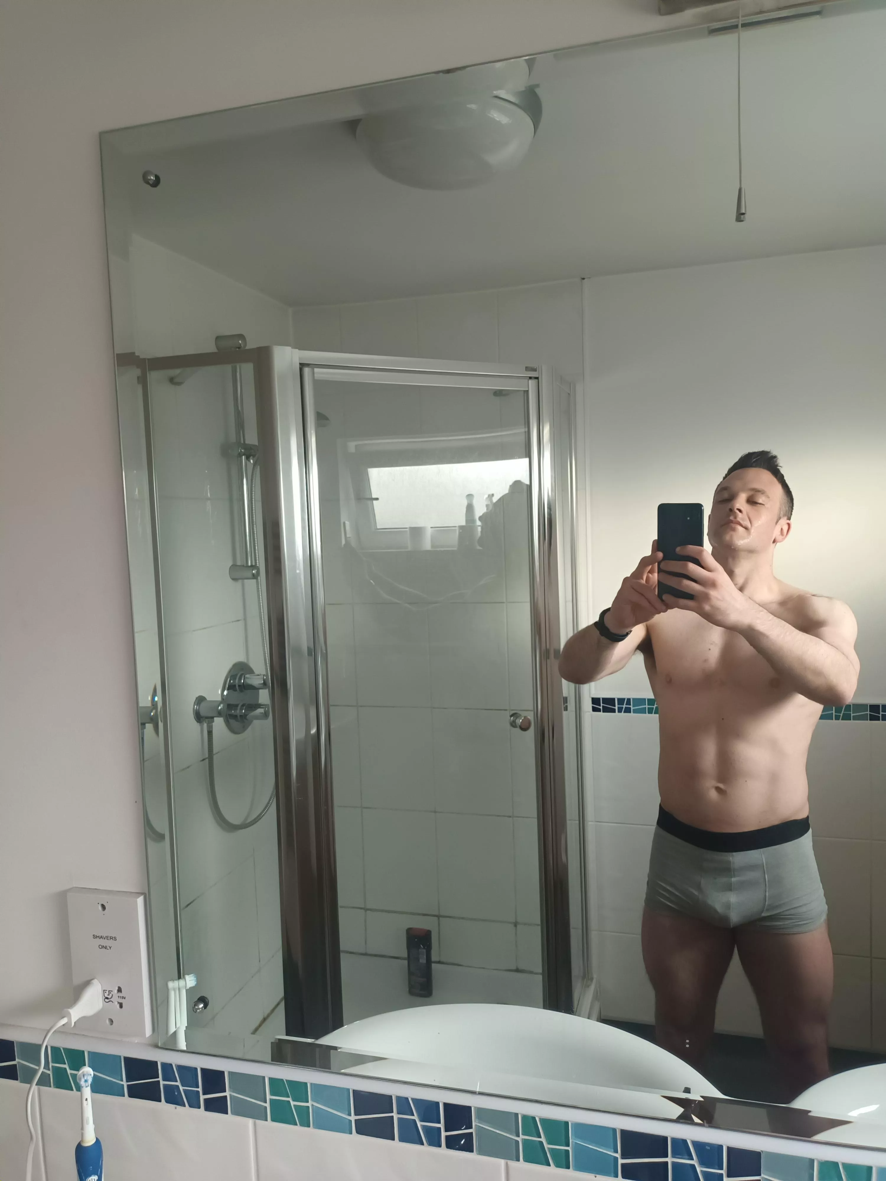 Showing a little more