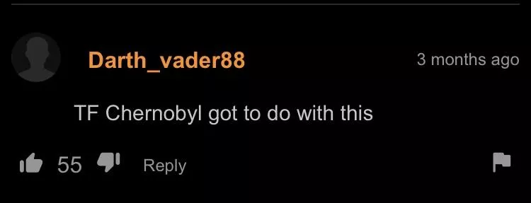 The title said something usual and then just randomly “☢️ Chornobyl ☢️”